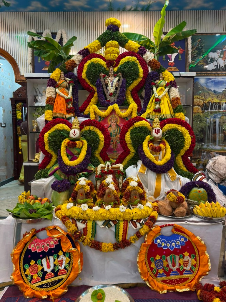 Grand Srinivasa Kalyanam Deity Consecration Altar Setup